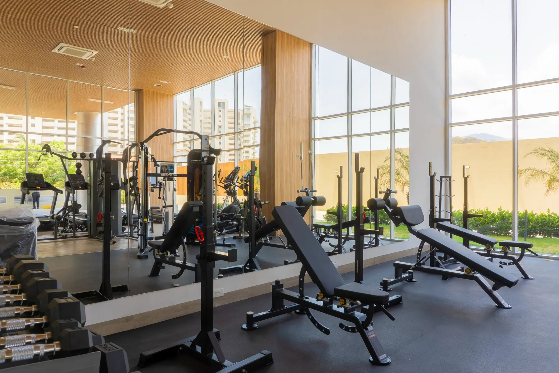 Gimnasio de las zonas comunes