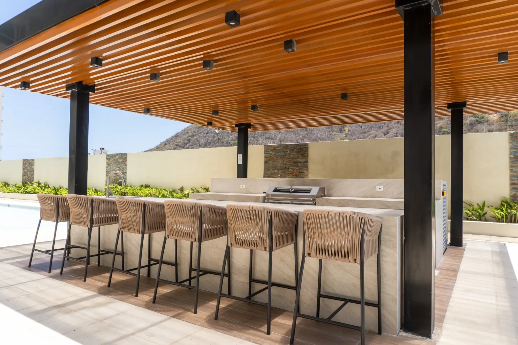 Zona BBQ de las zonas comunes