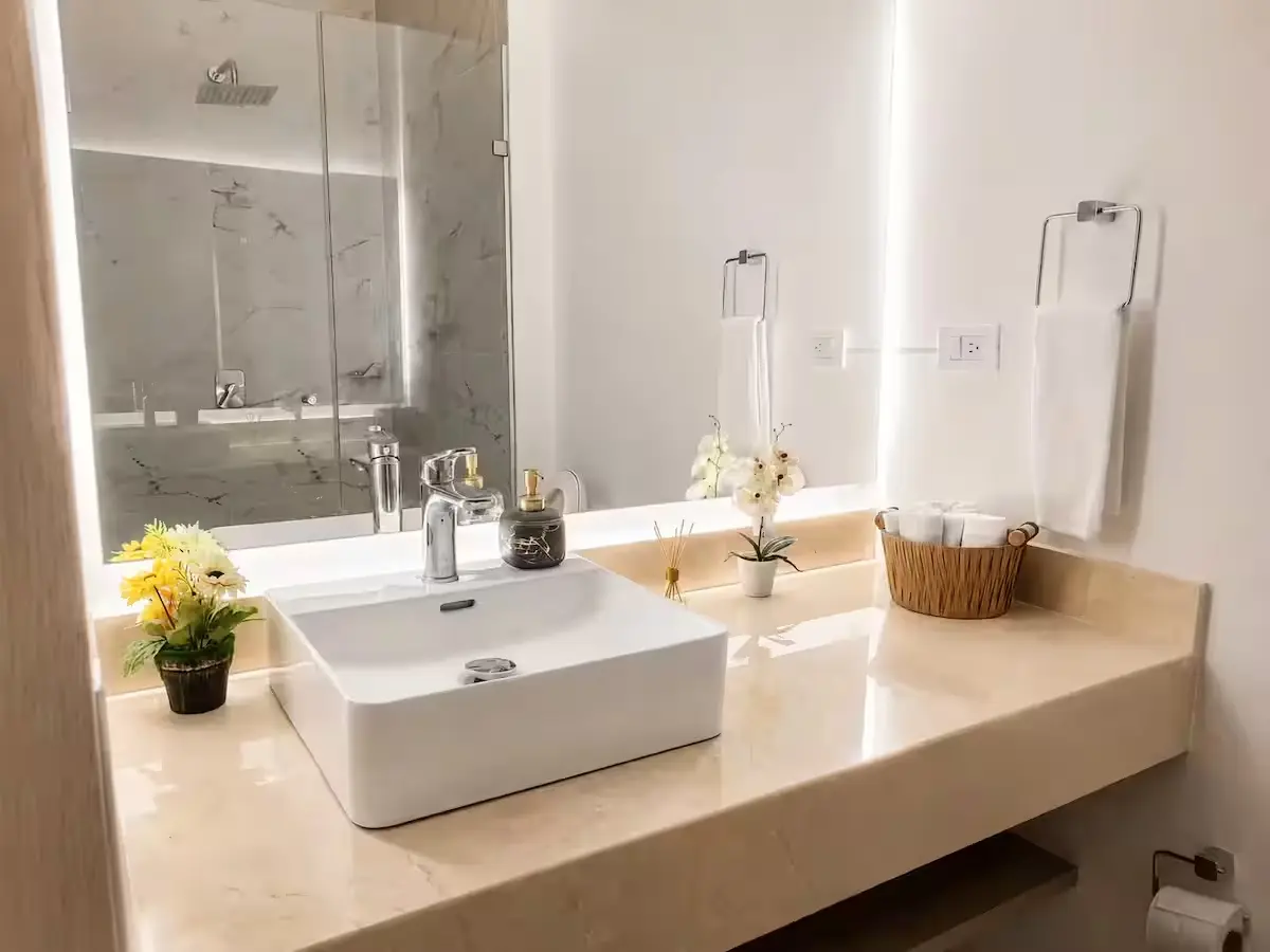 Baño del alojamiento en Delventto