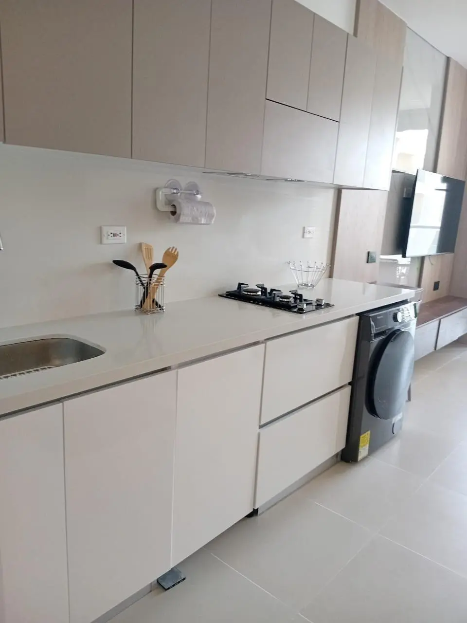 Cocina del apartamento en Pozos Colorados