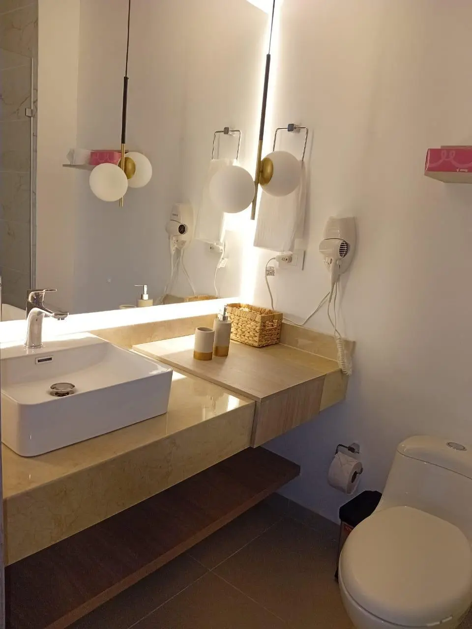 Baño del apartamento en Pozos Colorados